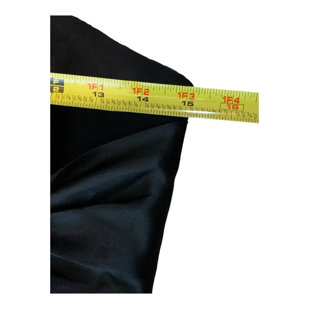 Belsoie Black Strapless Formal Dress‎ 10 Satin Chiffon Empire Waist Bridesmaids